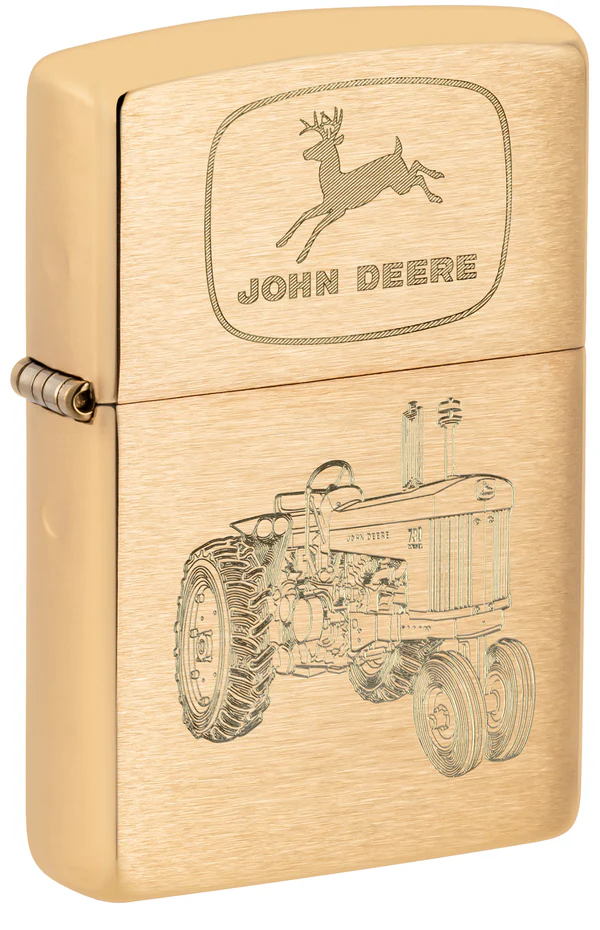 Encendedor Zippo Dorado Jhon Deere Tractor Cod 46798
