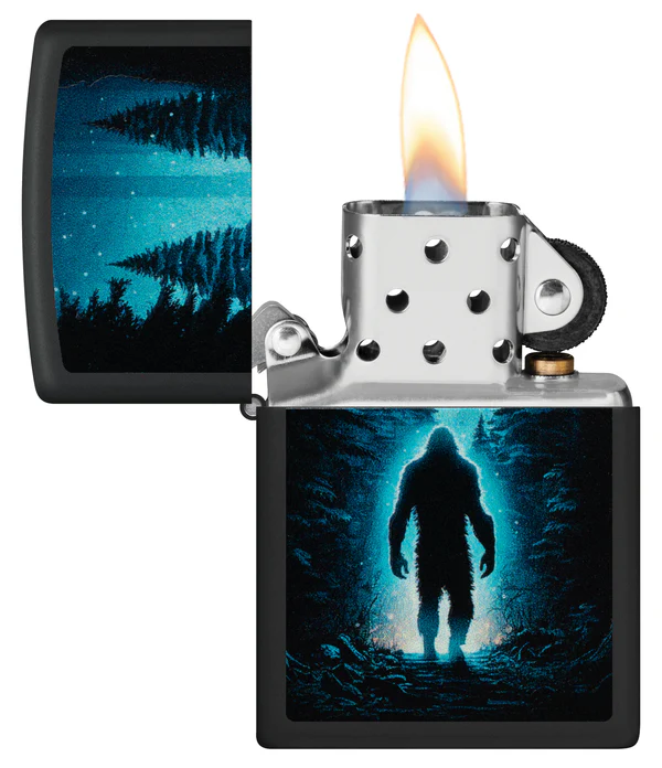 Encendedor Zippo Negro Bosque Noche Monstruo Cod 46819