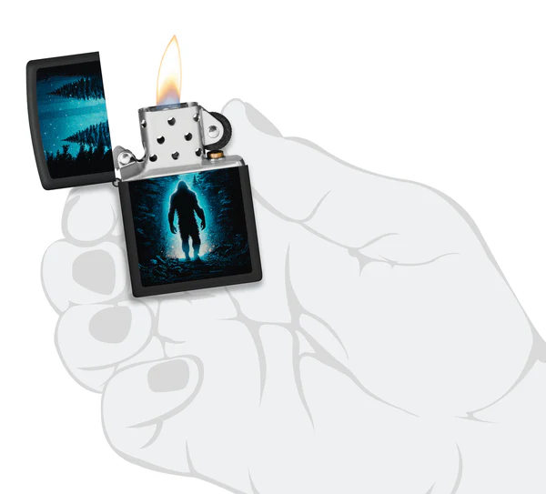 Encendedor Zippo Negro Bosque Noche Monstruo Cod 46819