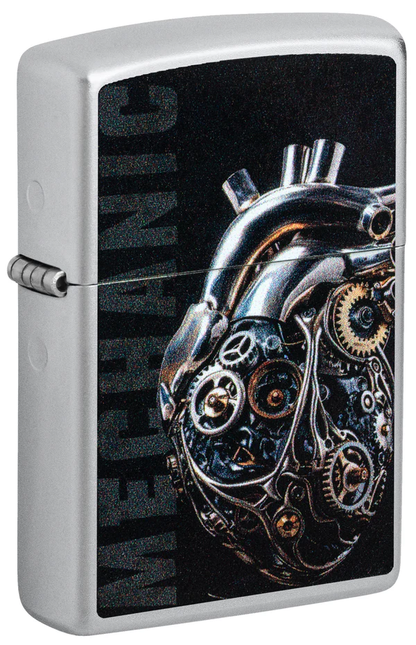 Encendedor Zippo Cromo Corazón Mecánico Cod 46829