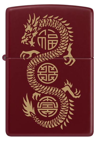 Encendedor Zippo Vino Tinto Dragón Cod 46834