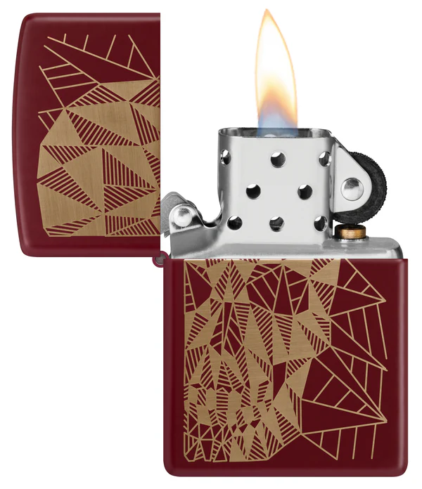 Encendedor Zippo Vino Tinto Calavera Cod 46835