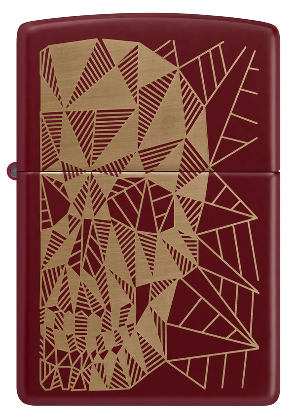 Encendedor Zippo Vino Tinto Calavera Cod 46835