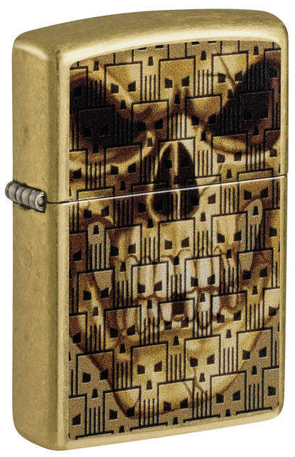 Encendedor Zippo Dorado Street Calaveras 46937