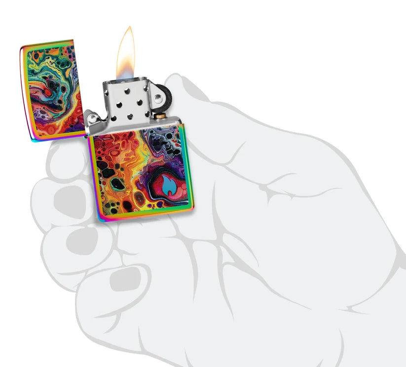 Encendedor Zippo Tornasol Magma Hipnotizante 46938