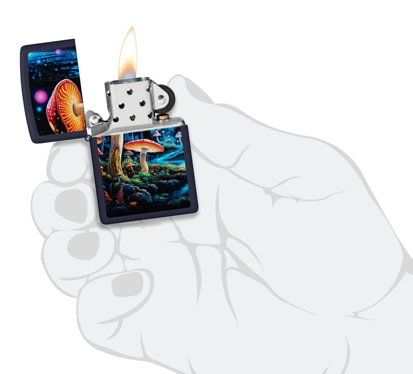 Encendedor Zippo Azul Mate Hongos 46947