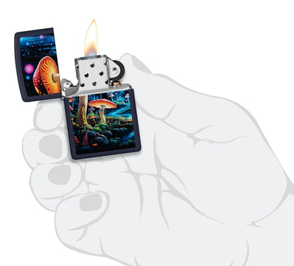Encendedor Zippo Azul Mate Hongos 46947