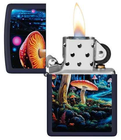 Encendedor Zippo Azul Mate Hongos 46947