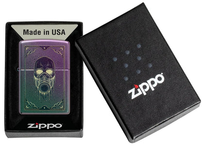 Encendedor Zippo Iridiscente Máscara De Gas 46953