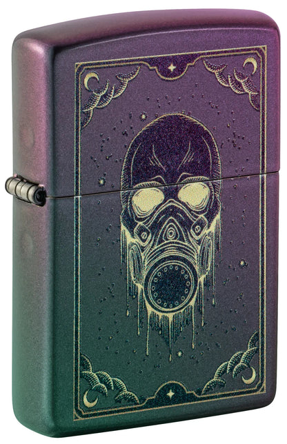 Encendedor Zippo Iridiscente Máscara De Gas 46953