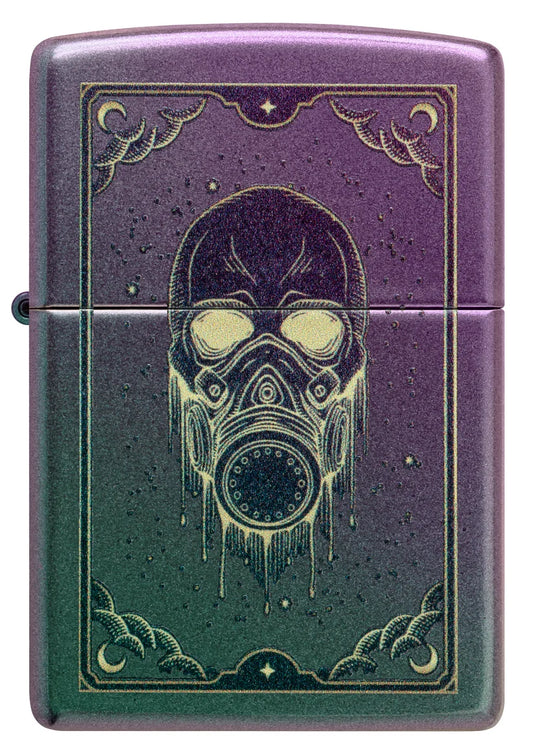 Encendedor Zippo Iridiscente Máscara De Gas 46953
