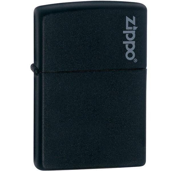 Encendedor Zippo Negro Mate Con Logo - Cod 218zl
