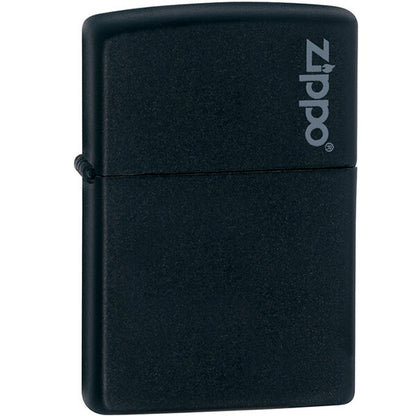 Encendedor Zippo Negro Mate Con Logo - Cod 218zl
