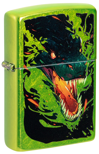 Encendedor Zippo Verde Metalizado Dragón 47133