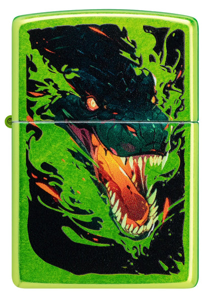 Encendedor Zippo Verde Metalizado Dragón 47133