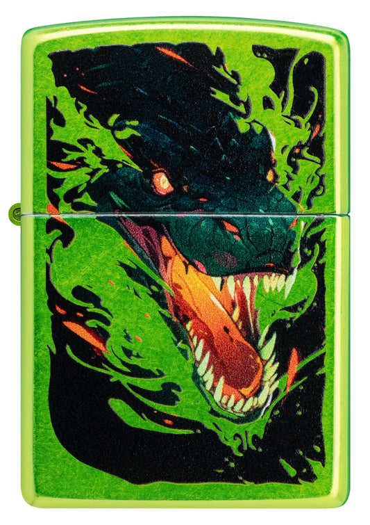 Encendedor Zippo Verde Metalizado Dragón 47133