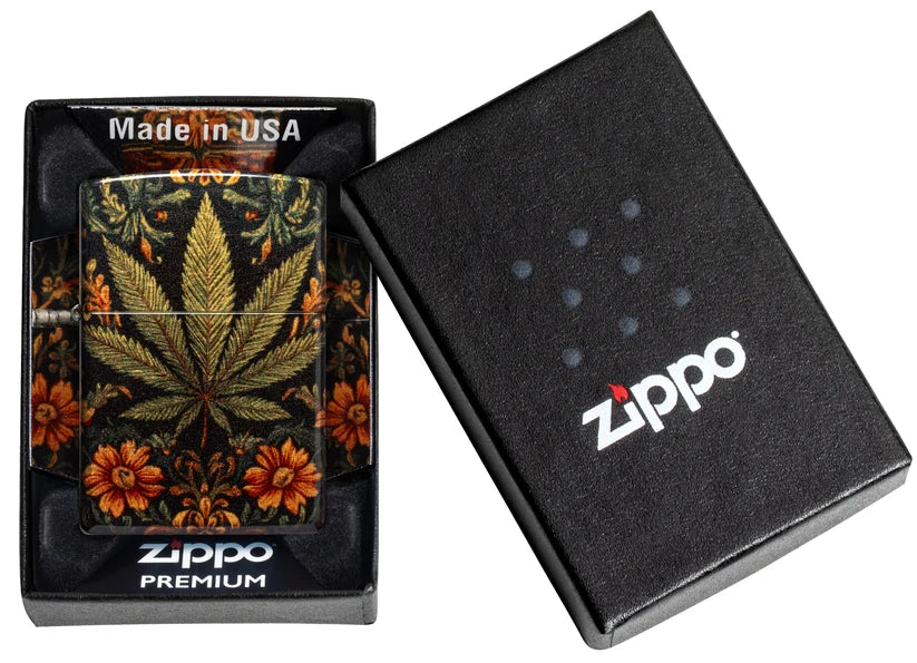 Encendedor Zippo 540 Cannabis Flores 47139