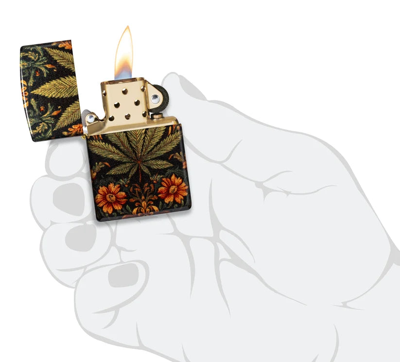 Encendedor Zippo 540 Cannabis Flores 47139