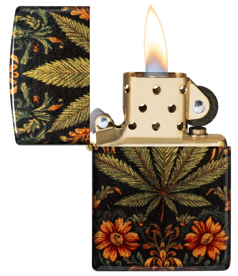 Encendedor Zippo 540 Cannabis Flores 47139