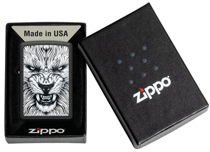 Encendedor Zippo Negro Corrugado León 47144
