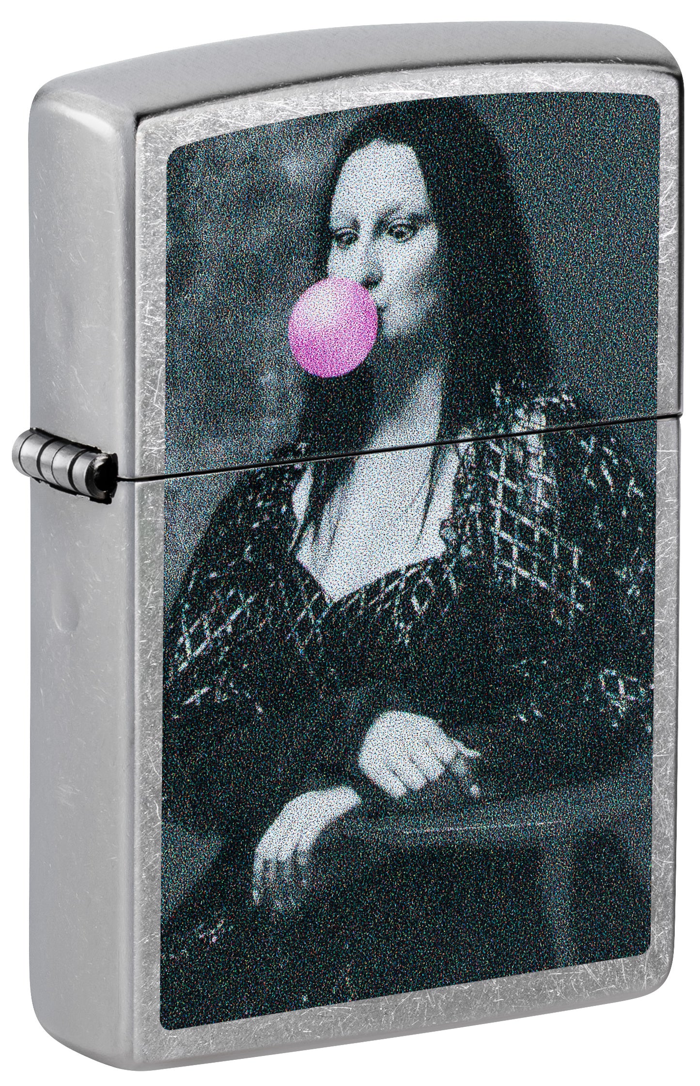Encendedor Zippo Cromado Mona Lisa Chicle 47463