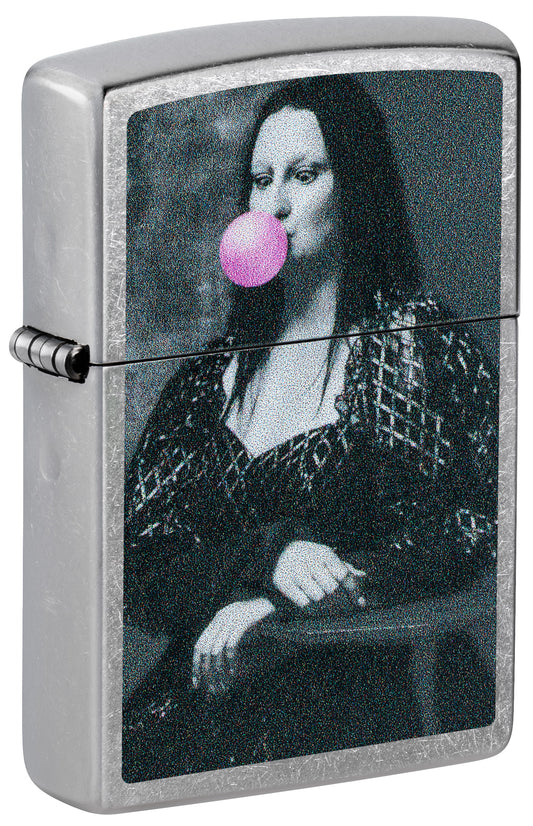 Encendedor Zippo Cromado Mona Lisa Chicle 47463