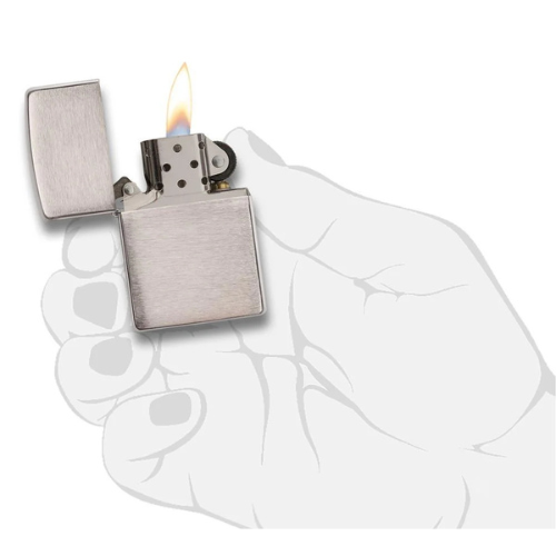 Encendedor Zippo Cromo Cepillado 200