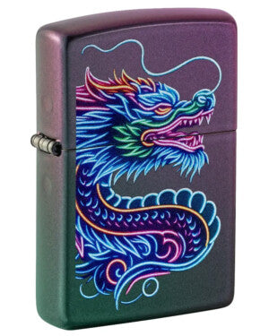 Encendedor Zippo Iridiscente Dragón Neón 47527
