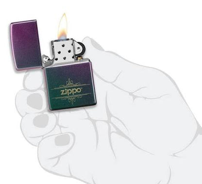 Encendedor Zippo Iridiscente Logo 48079