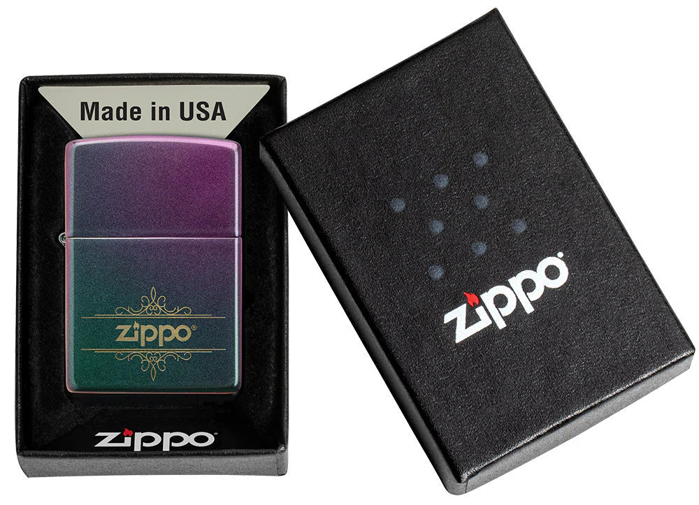 Encendedor Zippo Iridiscente Logo 48079