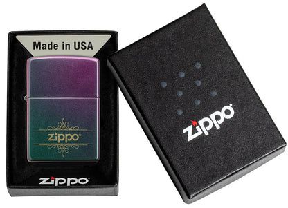 Encendedor Zippo Iridiscente Logo 48079