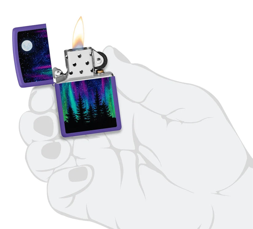 Encendedor Zippo Purpura Aurora Boreal 48565