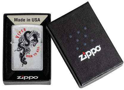 Encendedor Zippo Cromo Serpiente Born 48650