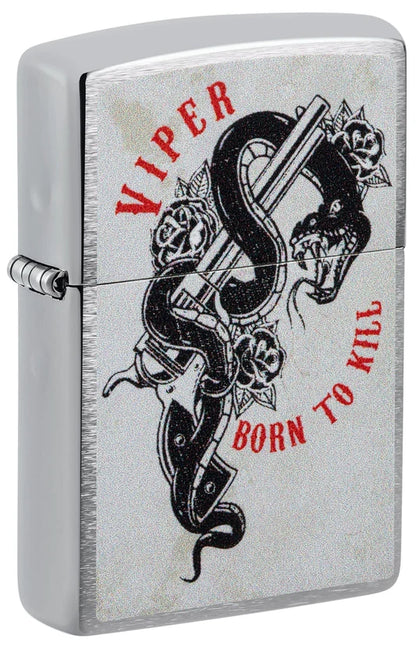 Encendedor Zippo Cromo Serpiente Born 48650