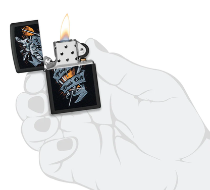 Encendedor Zippo Negro Mate Dardo 48679