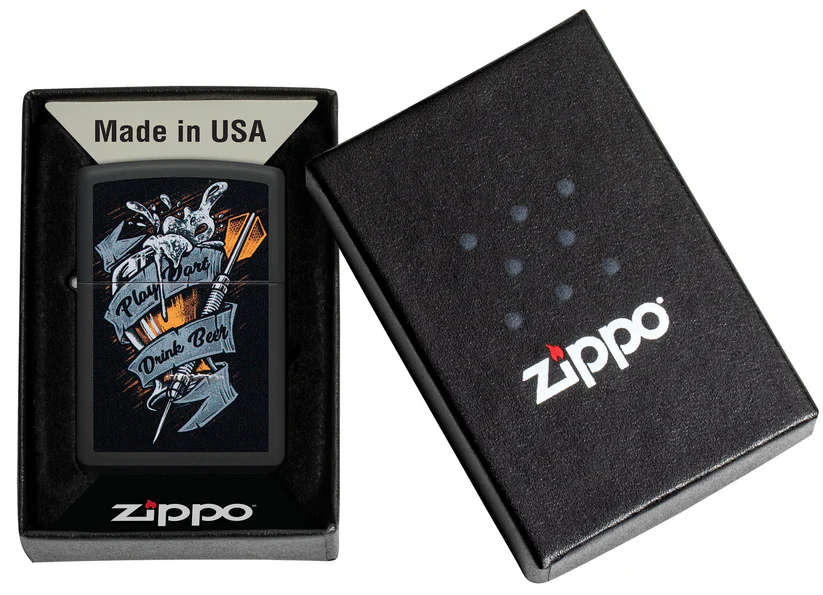 Encendedor Zippo Negro Mate Dardo 48679