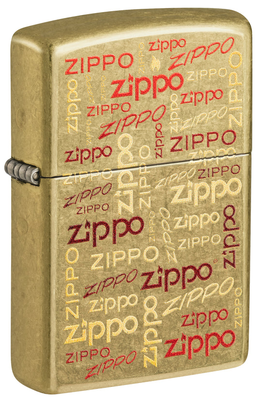 Encendedor Zippo Dorado Logos Cod 48703