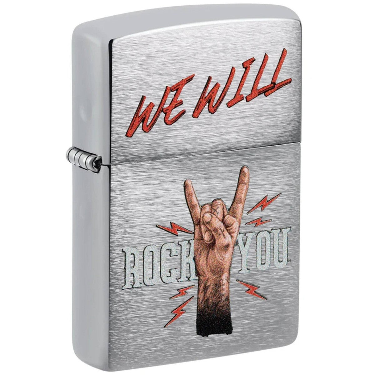 Encendedor Zippo Cromo We Will Rock You 48853