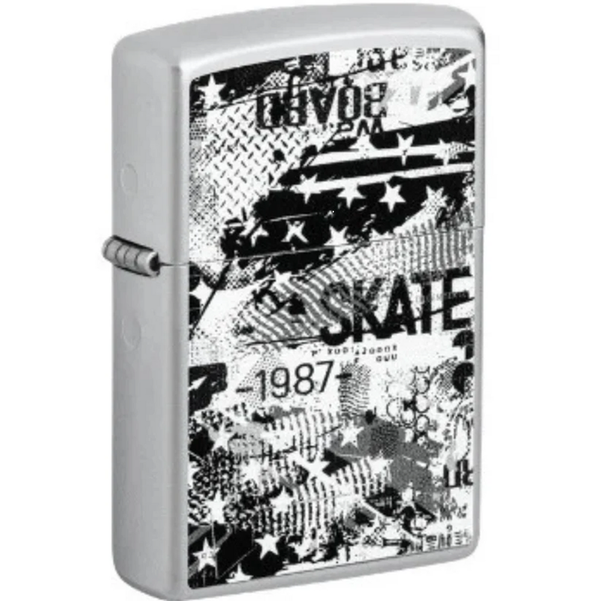 Encendedor Zippo Cromo Patineta Grunge 48869