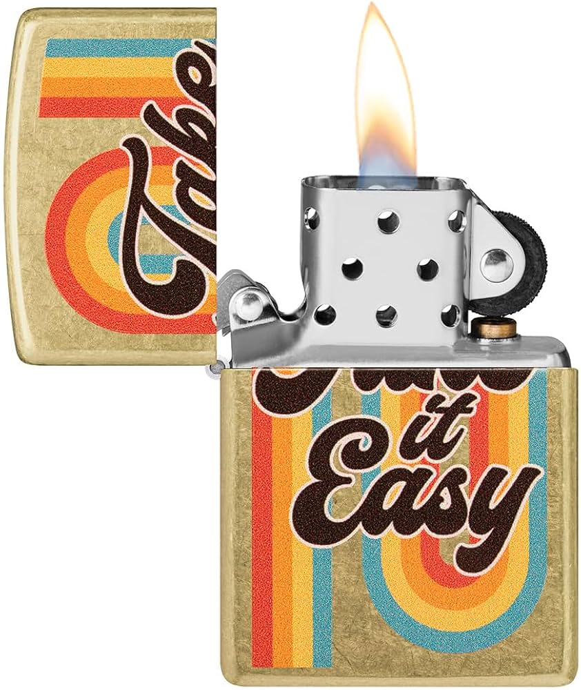 Encendedor Zippo Dorado Take It Easy 48874