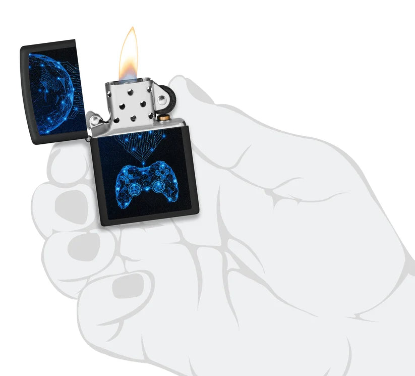 Encendedor Zippo Negro Gamer Controles 48912