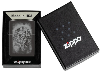 Encendedor Zippo Negro Espejo Payaso 48914