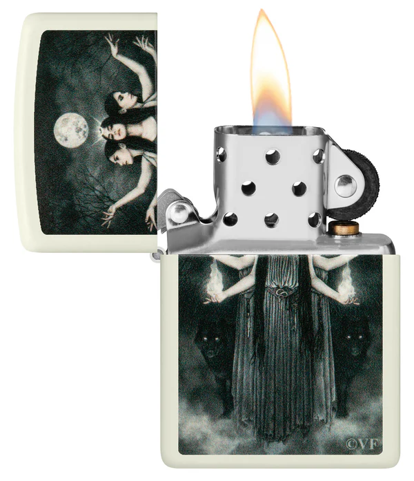 Encendedor Zippo Fluorescente Damas Góticas Cod 48950