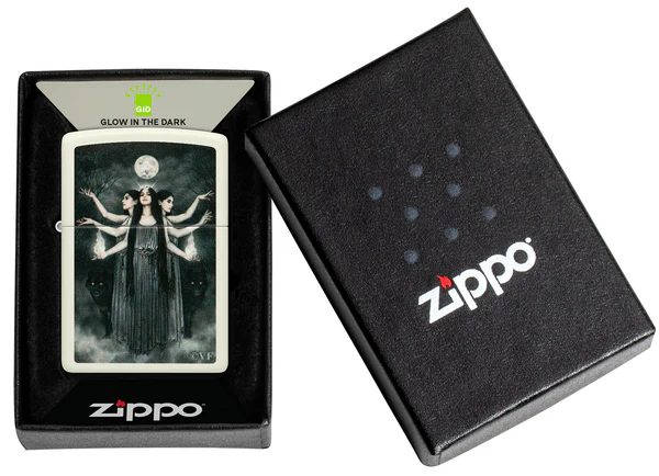 Encendedor Zippo Fluorescente Damas Góticas Cod 48950