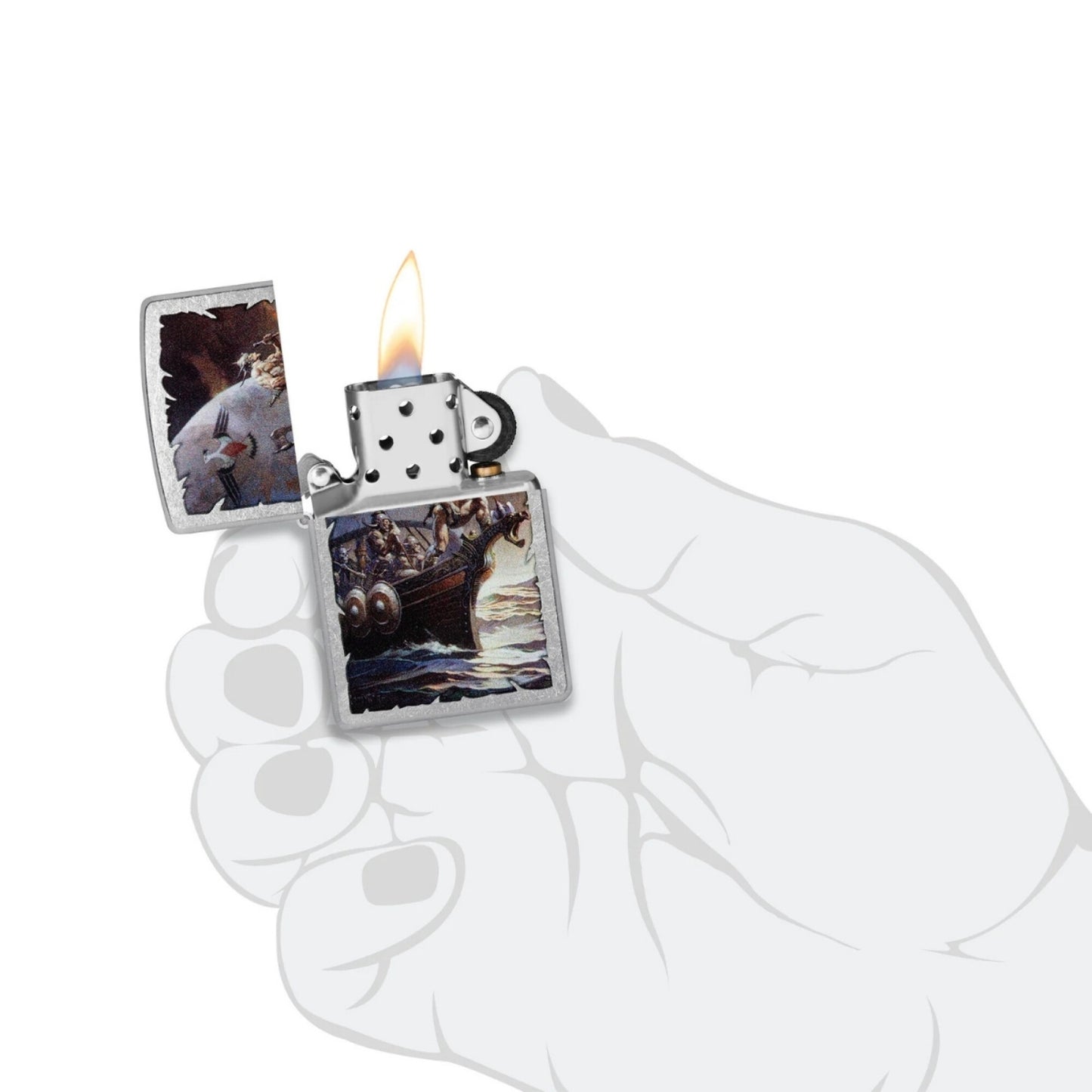 Encendedor Zippo Cromo Guerreros 48953