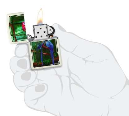 Encendedor Zippo Fluorescente Guacamayas 48972