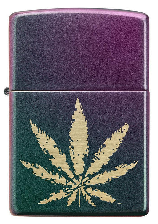 Encendedor Zippo Iridiscente Cannabis Cod 49185