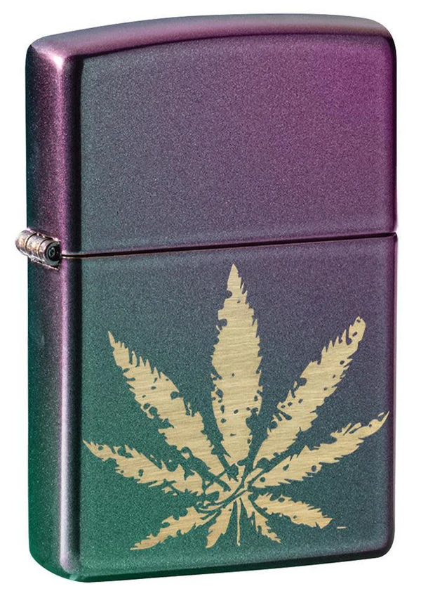Encendedor Zippo Iridiscente Cannabis Cod 49185