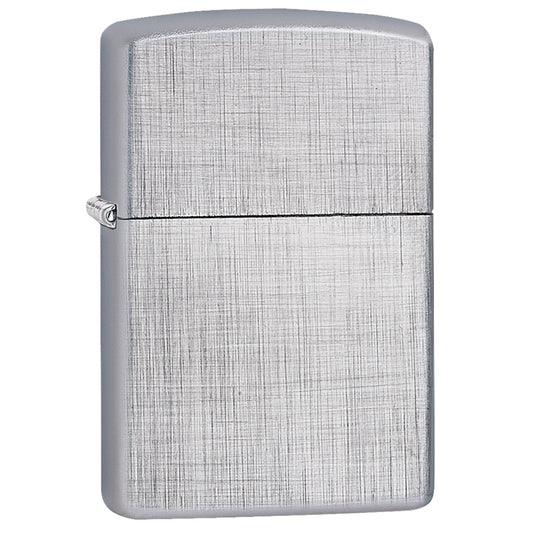 Encendedor Zippo Cromo Cepillado Tipo Tejido - Cod 28181