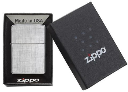 Encendedor Zippo Cromo Cepillado Tipo Tejido - Cod 28181
